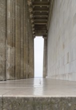 Colonnade at the Walhalla memorial near Regensburg in Bavaria, Gerrmany