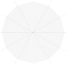 Illustration of a frontal spiderweb in black back
