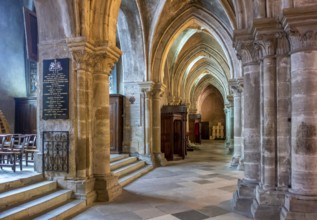 Scenery inside the Saint-Maurices Basilica in Epinal, the capital city of the Vosges departmend in