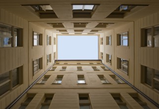 Architectural detail seen in Prague, the capital of the Czech Republic