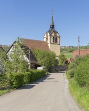 The Johanneskirche at a village in Hohenlohe named Baechlingen