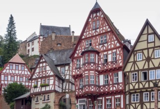 City view of Miltenberg, a town in Lower Franconia, Bavaria, Germany