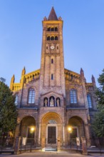 Peter and Paul Church, evening mood, city centre, Potsdam, Brandenburg, Germany