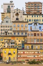 Urban montage with Italian architecture, fictional, fantasy, city, house, Mediterranean, Italy