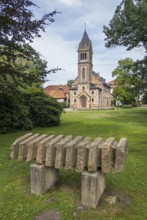 Castle chapel in Sutthausen Manor Park, Osnabrück, Lower Saxony, Germany