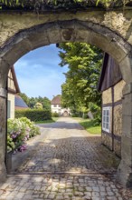 Alter Gutshof, driveway, Nemden, Bissendorf, Lower Saxony, Germany