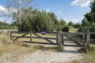 Entrance to the Buurserzand nature reserve, province of Oberjissel, Haaksbergen, Netherlands