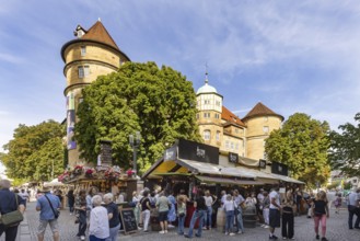 Stuttgart Wine Village, wine festival in front of the Old Palace on Schillerplatz and Marktplatz in