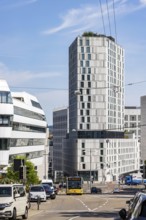 Architecture in Stuttgart. Modern office building in the Europaviertel and Türlenstrasse area.