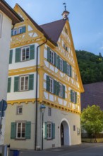 Half-timbered house, Blaubeuren, Swabian Alb, Baden-Württemberg, Germany
