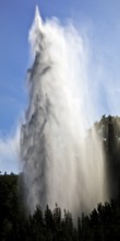 Water features at the large pond with the towering fountain, Bergpark Wilhelmshöhe, UNESCO World