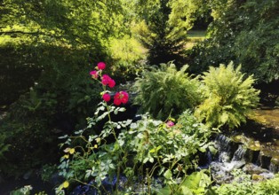 Rose Island in Bergpark Wilhelmshöhe, UNESCO World Heritage Site, Kassel, Hesse, Germany