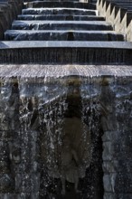 Water features with the Great Cascades at the Neptune Basin in Bergpark Wilhelmshöhe, UNESCO World