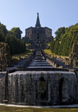 Hercules Building, Neptune Basin and Great Cascades at the trick fountains, Bergpark Wilhelmshöhe,