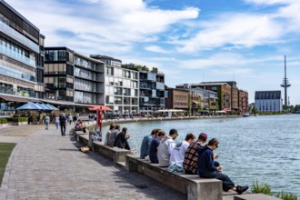 Münster's harbour district, known as Kreativkai, a lively quarter that has developed from a former