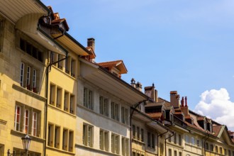 Cityscape in a Sunny Summer Day in City of Fribourg, Canton Fribourg, Switzerland