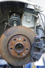 Car with Disc Brakes and Shock Absorbers in Switzerland
