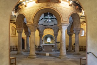 Interior of St Michael's Church in Fulda, Hesse, Germany