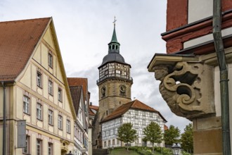 The town tower in Backnang, Rems-Murr district, Baden-Württemberg, Germany