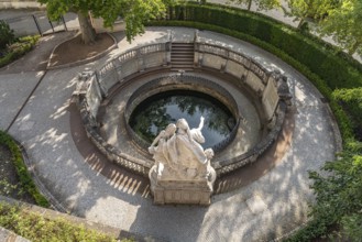 The source of the Danube in Donaueschingen, Baden-Württemberg, Germany