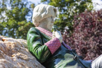 Oscar Wilde, Irish writer and poet, memorial, Merrion Square Park, Dublin, Ireland