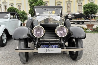 Rolls-Royce Silver Ghost, vintage car, year of construction 1926, black vintage car with nostalgic