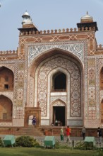 Mausoleum of Itimat-ud-Daula, Tomb, Agra, Uttar Pradesh, India, Asia, Close-up of the ornate