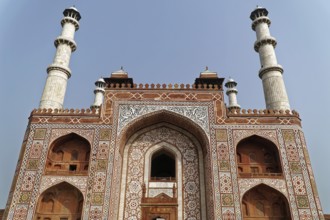 Mausoleum of Itimat-ud-Daula, Tomb, Agra, Uttar Pradesh, India, Asia, Large facade of a mausoleum