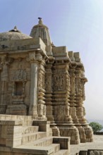 Kota, Rajasthan, North India, Asia, Side view of an ornate old temple in India, Udaipur