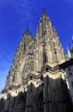 St Vitus or St Vitus Cathedral, Hradcany, Prague, Czech Republic, Europe, Sublime Gothic building
