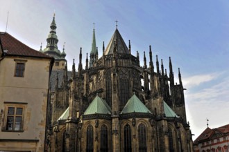 St Vitus or St Vitus Cathedral, Hradcany, Prague, Czech Republic, Europe, Impressive Gothic