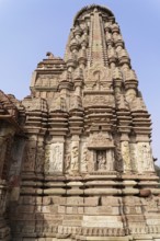 Kota, Rajasthan, North India, Asia, Impressive historical temple with detailed stone carvings,