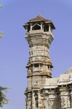 Kota, Rajasthan, North India, Asia, Ancient stone tower structures with detailed stonework in