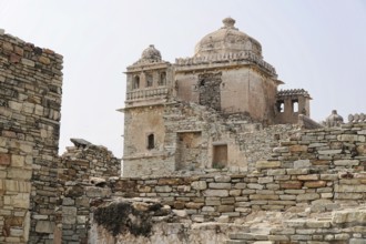 Kota, Rajasthan, North India, Asia, Ancient ruins of a historical site, characterised by weathered
