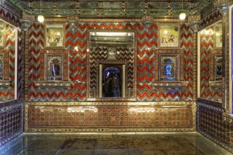 City palace, Udaipur, Rajasthan, India, Asia, Similar, richly decorated interior with colourful