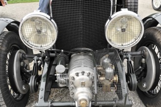 Bentley Van den Plas 4, 5 litre, Blower, year of construction 1927, classic car, close-up of the