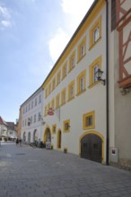 Tourist information centre, historic building, Hauptstraße, Ochsenfurt, Lower Franconia, Franconia,