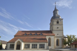 Late Gothic Holy Trinity Church, Saal an der Saale, Lower Franconia, Franconia, Bavaria, Germany