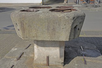 Historic grain stone from 1525, calibration measure for grain, calibration of grain, measure for