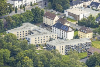 Aerial view, senior citizens' residence Ruhrblick, Obereimer, Arnsberg, Ruhr area, North