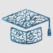 Brain Graduation Cap, Knowledge and Learning Concept