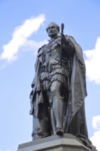 Statue of Prince Albert of Saxe-Coburg and Gotha, monument, black sculpture, cut-out, market