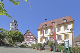 St. Nicholas Church built in 1510, cantor's house built in 1510 and baroque town hall built in 1739