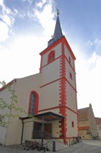 St Stephen's Church, fortified church, Marktsteft, Lower Franconia, Franconia, Bavaria, Germany