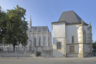 Late Gothic knights' chapel, Marienkapelle and Spitalkapelle, Heilig-Geist-Kirche, Haßfurt, Lower