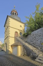 Main Gate built in 1616, part of the former town wall, town fortification, town gate, Haßfurt,