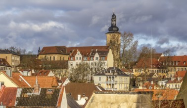 High angle view of Bamberg, a town in Upper Franconia in Bavaria, Germany