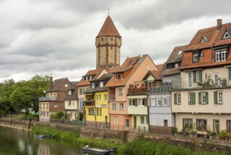 City view of Wertheim am Main in Southern Germany at summer time