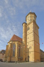 St Bartholomew's Church built 15th century, Volkach, Lower Franconia, Franconia, Bavaria, Germany