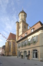 St Bartholomew's Church built 15th century, Volkach, Lower Franconia, Franconia, Bavaria, Germany